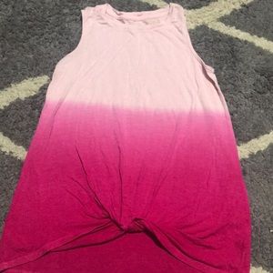 Ombré pink tank top